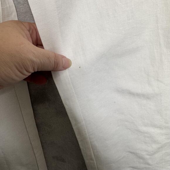 Ulla Johnson Pants Womens 6 White Kori High Rise Wide Leg Pleated Belted Linen - Picture 8 of 16